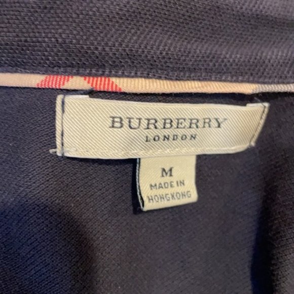 Burberry ruffle collar polo - Black knit five button - Size M - Picture 4 of 13